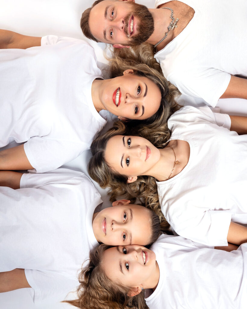 Familienfotografie im Fotostudio